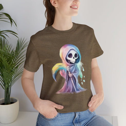 Cute Colorful Reaper - Short Sleeve Tee